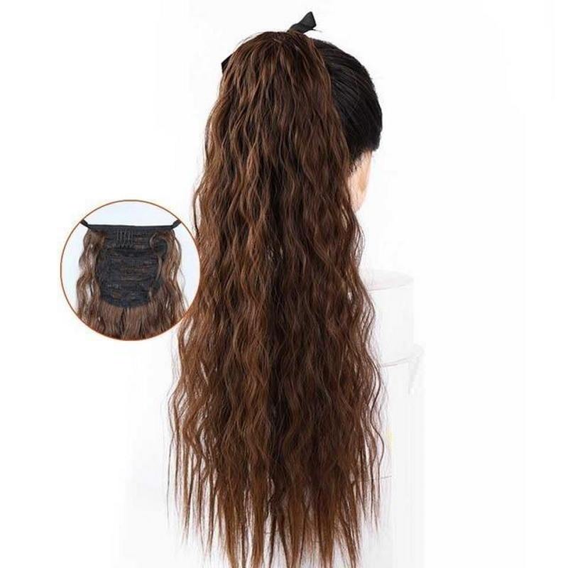 Queue de Cheval Bouclée Châtain