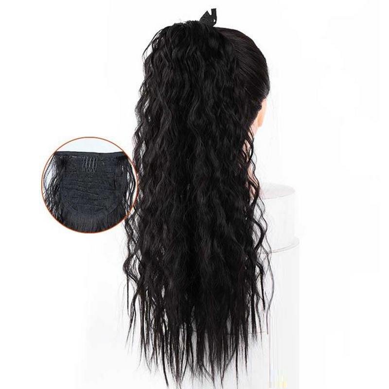 Queue de Cheval Bouclée Noir Ébène