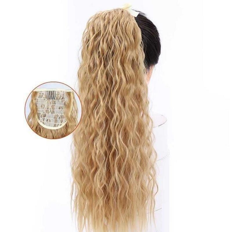 Queue de Cheval Bouclée Blond Vénitien