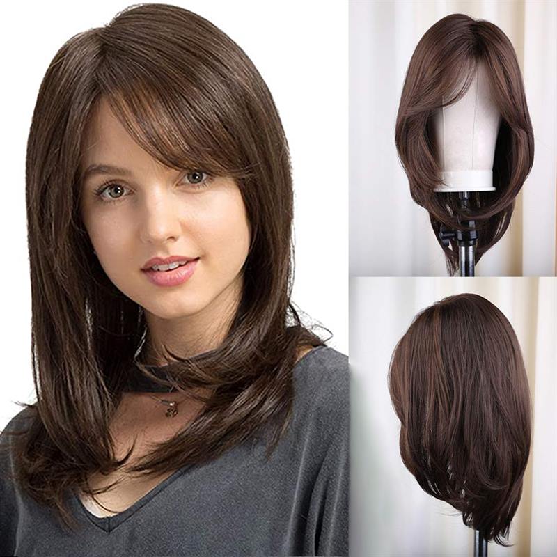 Perruques Courtes Châtain