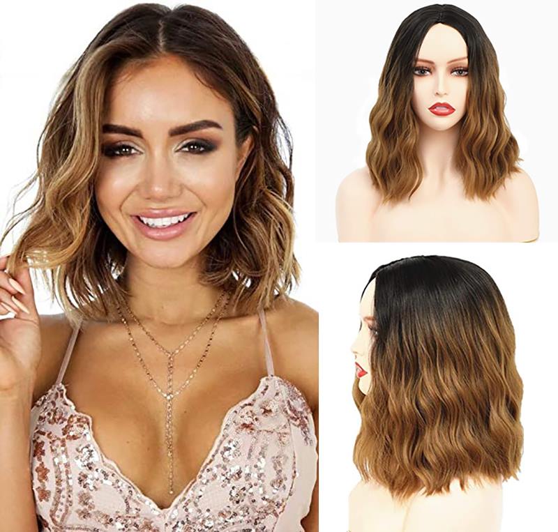 Perruques Courtes Dégradé Blond