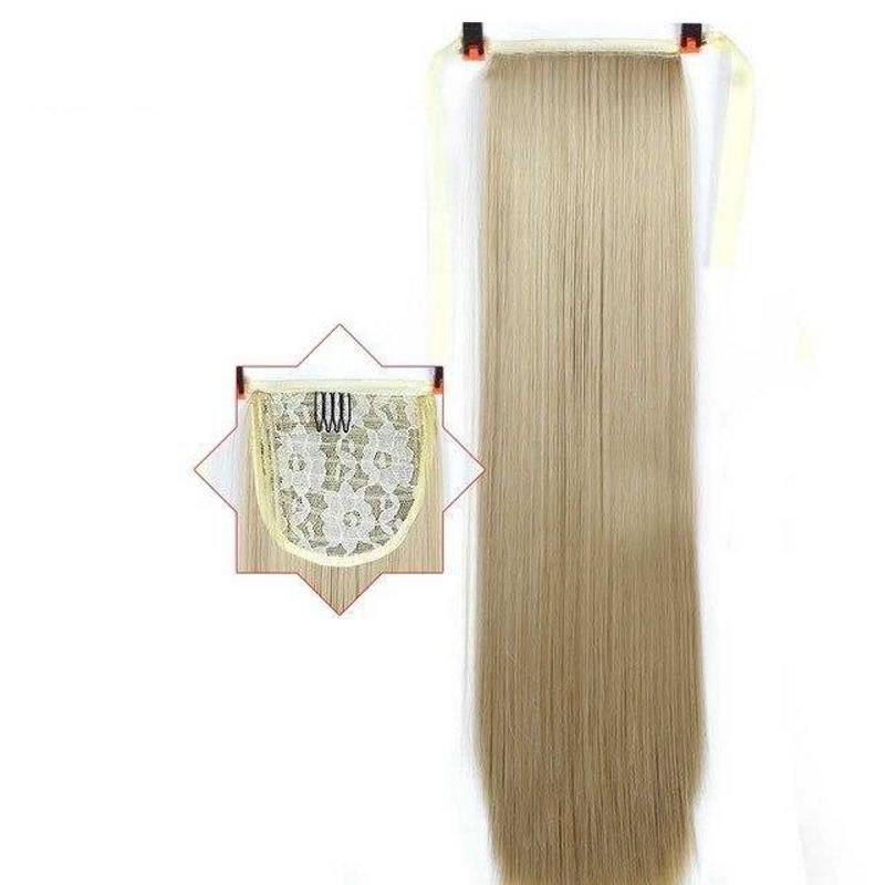 Queue de Cheval Droite Blond Clair