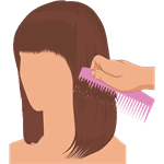 Peignage de la perruque